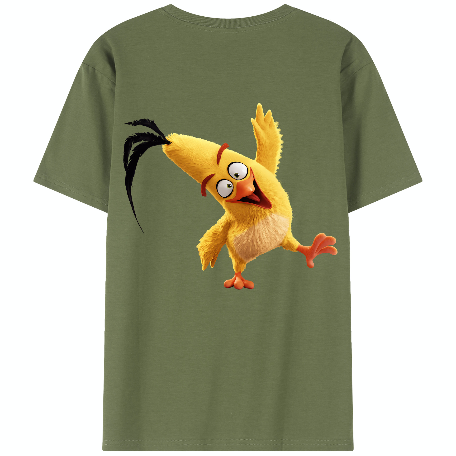 （画像用） Angry Birds アングリーバード 綿100％半袖Tシャツ（背面プリント）
